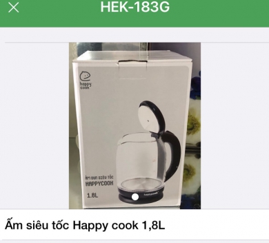 Ấm siêu tốc Happy cook 1,8L
