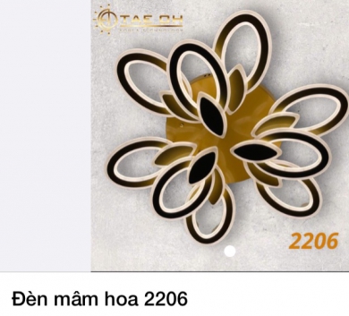 Đèn mâm hoa 2206